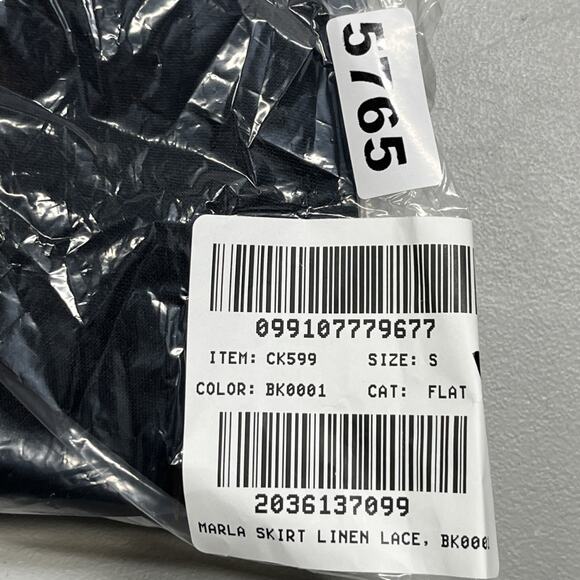 J Crew Gwen Lace Trim Slip Skirt in Linen Womens Small Black Mini Pull On - Picture 8 of 8